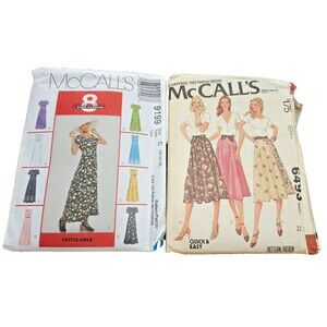 McCall's Pattern 6493 Vintage Flared Skirt Retro Skirt Size 14 Waist 28 OOP  (2)